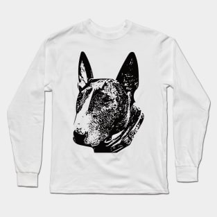 Bull Terrier Face Design - A Bully Christmas Gift Long Sleeve T-Shirt